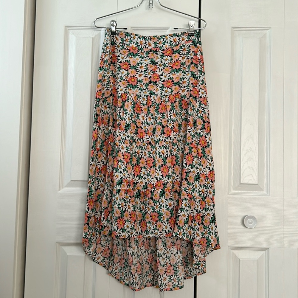 Floral Midi Skirt Medium 8/10